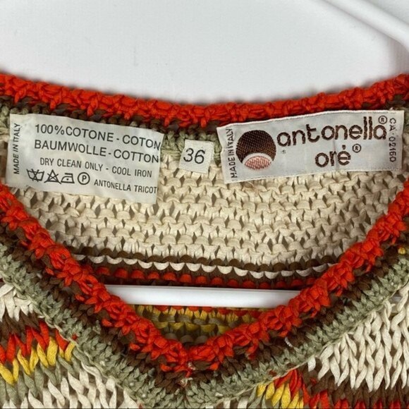 Antonella Ore VTG Womens Sweater 36 EUC 3/4 Sleeve Ladies Made in Italy - Picture 7 of 8